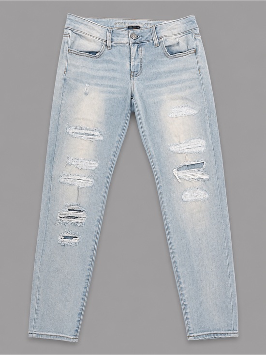 American Eagle Outfitters Denim - American Eagle Outfitters Light Blue Distressed Skinny Jeans